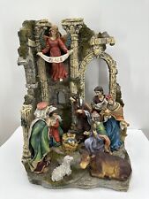 Stunning Nativity Scene- Large 18”x14”x9” 3D Christmas Nativity Set. Resin picture