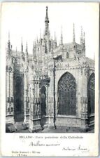 Postcard - Rear part of the Cathedral - Milan, Italy picture