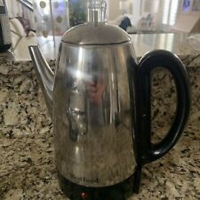 West Bend Coffee Percolator Model 54159 Stainless Steel 12 Cup Complete Working picture