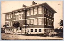 Steger Illinois~School Building~c1910 RPPC picture