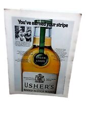 1975 Ushers Edinburgh Scotch Whisky Original Print Ad 70s picture