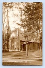 RPPC 1920'S. CONG CHURCH. QUECHEE, VT. POSTCARD L29 picture