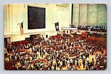 New York Stock Exchange New York Nations Market Place Chrome UNP Postcard picture