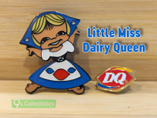 Rare Little Miss Dairy Queen Dutch Girl Enamel Lapel Hat Pin 1 ½