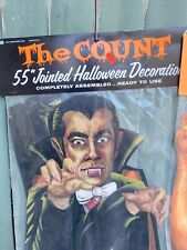 1970's Jointed  The Count Dracula Cardboard  55 in Halloween Decoration picture