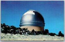 Vtg California CA Palomar Mountain Observatory Dome Winter View Postcard picture