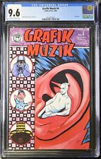 GRAFIK MUZIK #4 (1991) CGC 9.6 EARLY MADMAN VHTF RARE LAST ISSUE MIKE ALLRED picture