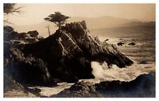 postcard waves crashing against rocks 1908-1924 RPPC 9208 picture