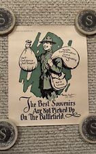Original WWI Poster The Best Souvenirs Are Not Picked Up On The Battlefield picture