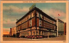 Indianapolis IN-Indiana, Claypool Hotel, Antique, c1949 Vintage Postcard picture