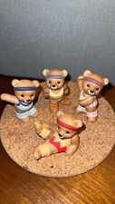 Home Interior Aerobic Bears Figurine #1448 picture
