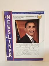 Barack Obama Signed USAWOA Newsliner From April 7, 2009 RARE In Person Autograph picture