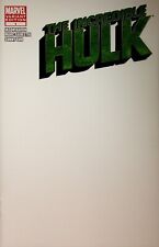 The Incredible Hulk #1 Blank Cover Marvel comics 2011 Marc Silvestri Jason Aaron picture