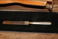 1 ea Antique Table Knife Soligen F HERDER ABR SOHN (and Son) Spade Mark 6-11/16