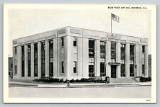 Morris Illinois Post Office IL 1940's Postcard picture