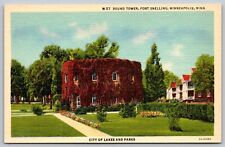 Postcard Round Tower Fort Snelling Minneapolis Minnesota 1935 picture