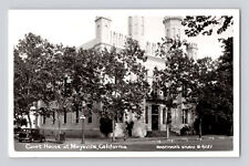 Postcard RPPC California Marysville CA Court House 1940s Eastman Studio B-4151 picture