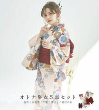 Ditadita Adult Yukata Luxury 5-Piece Set Floating Japanese Umbrella Stack picture