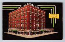 Coffeyville KS-Kansas, Hotel Dale, Advertising, Vintage Souvenir Postcard picture