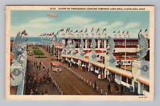 Postcard Court of Presidents Cleveland Ohio OH Lake Erie Marine Theater View picture