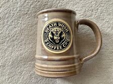 death wish coffee grin and bear it mug deneen pottery tankard bear with skull picture