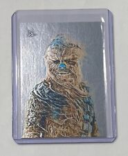 Chewbacca Platinum Plated Limited Edition Artist Signed Star Wars Card 1/1 picture