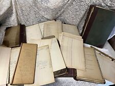 Antique Merchants Ledger Account Handwritten Pages Mix Sz 1908-1935Junk Journal picture