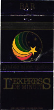 L'express de Minuit Bar, The Midnight Express Vintage Matchbook Cover picture