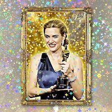 Kate Winslet Holographic Gold Getter Sketch Card Limited 1/5 Dr. Dunk Signed picture