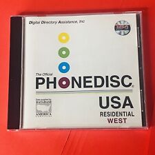 Phonedisc USA RESIDENTIAL West  DIGITAL DIRECTORY ASSIST Disc Spring 1994 picture