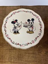 Lenox Disney Mickey and Minnie Mouse Sweet Treats Cake Plate 9” picture
