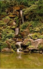 Postcard Japanese Garden Park Heavenly Waterfall Otaki Portland Oregon OR   W554 picture