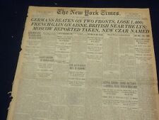1918 JUNE 29 NEW YORK TIMES - GERMANS BEATEN ON TWO FRONTS - NT 9091 picture