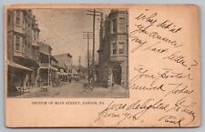 Postcard Section of Main Street Bangor PA Pennsylvania picture