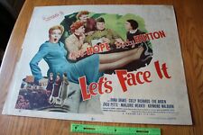 Lets Face It Original Movie Poster 1943 Bob Hope Betty Hutton Paramount Pictures picture