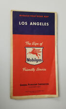 Mobil Gas Pegasus Los Angeles Road Map c1950 picture