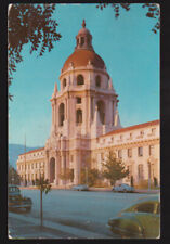 CALIFORNIA CA Pasadena 1957 Cars City Hall postcard picture