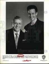 1992 Press Photo Singer Frank Sinatra & Philip Casnoff, Star of CBS Miniseries picture