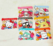 Daiso Sanrio Flat Pouch Set of 7 Hello Kitty 50th Anniversary From Japan picture