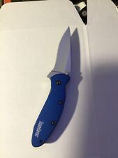 Kershaw Navy Blue Scallion 1620NB Assisted Open Folding Pocket Knife USA Made picture