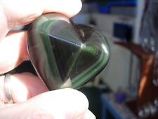rainbow obsidian heart shapes  x 4  425 gms eBay U.K. seller for over 20 years picture