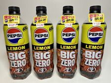 PEPSI LEMON BIG ZERO SODA JAPANESE LIMITED EDITION *4 BOTTLES picture