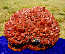 XL Super Red & Black AMETHYST Quartz Crystal Points with Rosette Top For Sale picture