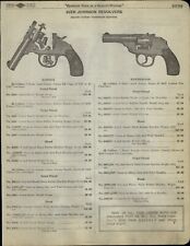 1923 PAPER AD Iver Johnson Revolver Hammer Hammerless Smith Wesson Police Model  picture