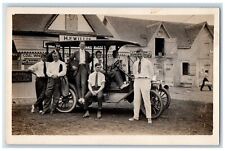 c1910's H. F. Wills Market Store Car Advertising RPPC Photo Antique Postcard picture
