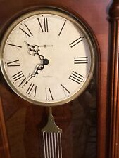 HOWARD MILLER DUAL CHIME WALL CLOCK MODEL 620-192 TESTED WORKING picture