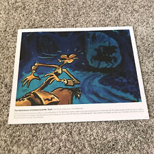 Disney The adventures of Ichabod And Mr Toad Concept art Lithograph 8.6”x11” picture
