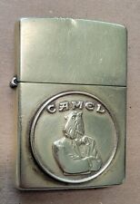 Vintage 1932-1992 ZIPPO CAMEL Joe Brass Lighter (HEAVILY USED)  picture