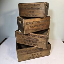 Retro Woden Box Samuel Wright & Sons Aged Wood, with Vintage Inspired  Wording picture