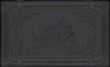 Mother Double 1/6 Plate Thermoplastic Case Daguerreotype Ambrotype Tintype C671 picture